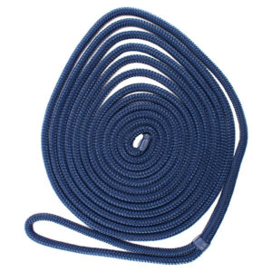 3 strand twisted nylon dock line