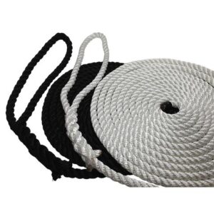 3 strand twisted nylon dock line
