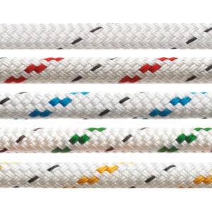 outdoor double braided polyester rope static climbing rope